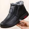 Women's Large Size Thickened Winter Warm Fur One Snow Boots Thickened Lined Ankle Boots Non-slip Hiking Sports Martin Boots