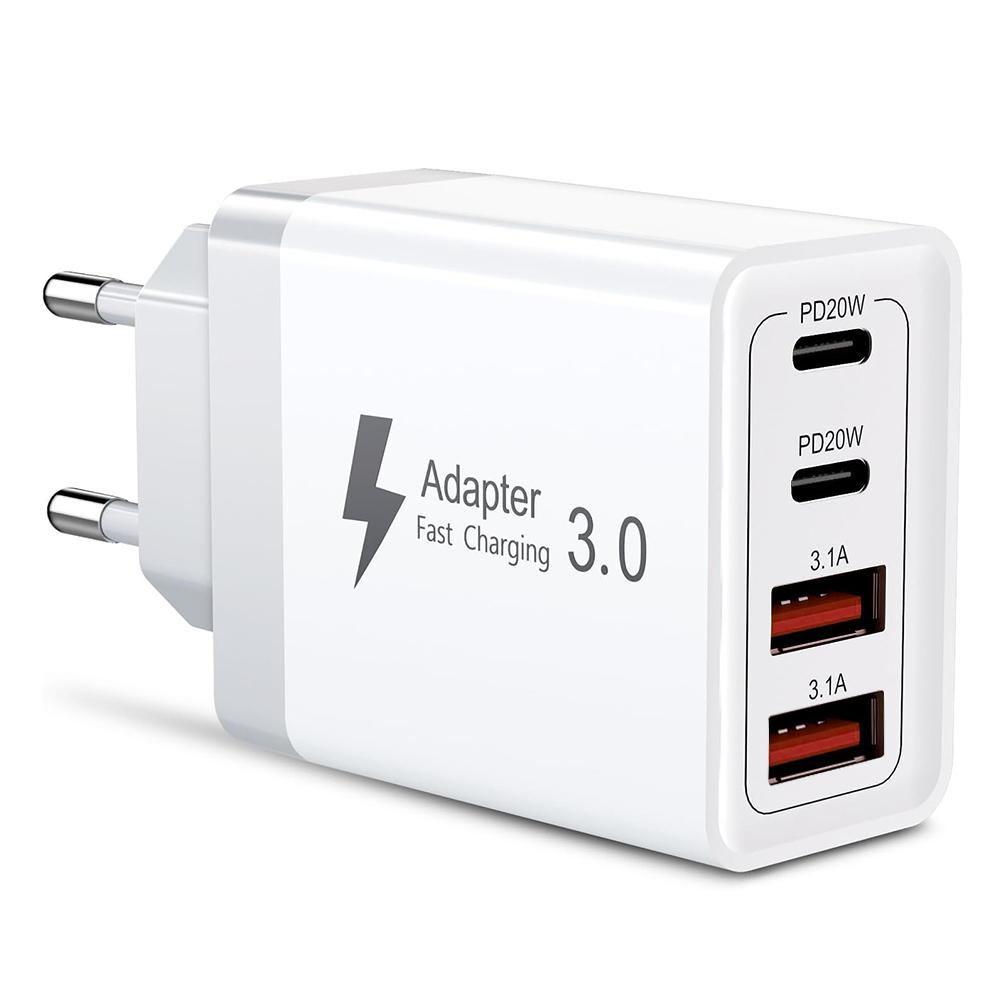 40 Вт USB C зарядное устройство быстрая зарядка USB Type C настенное зарядное устройство адаптер PD QC3.0 быстрая зарядка для iPhone Samsung S23 S21 ноутбук планшет