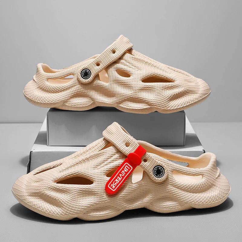 Мужские шлепанцы Летняя обувь Пляжные тапочки ЭВА Легкие мягкие тапочки Женская обувь Сандалии Плоские мужские летние тапочки