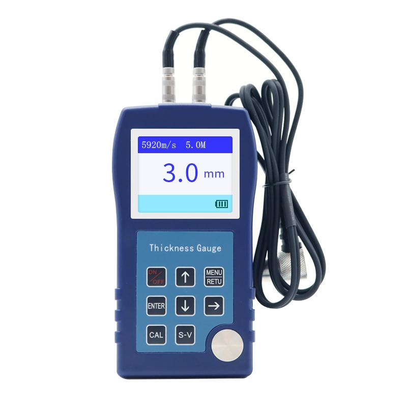 DONGRU DR83S 0.9-300mm Steel Non-Destructive Ultrasonic Thickness Gauge 0.1mm Resolution 2.3" Color TFT Display Metal Wall