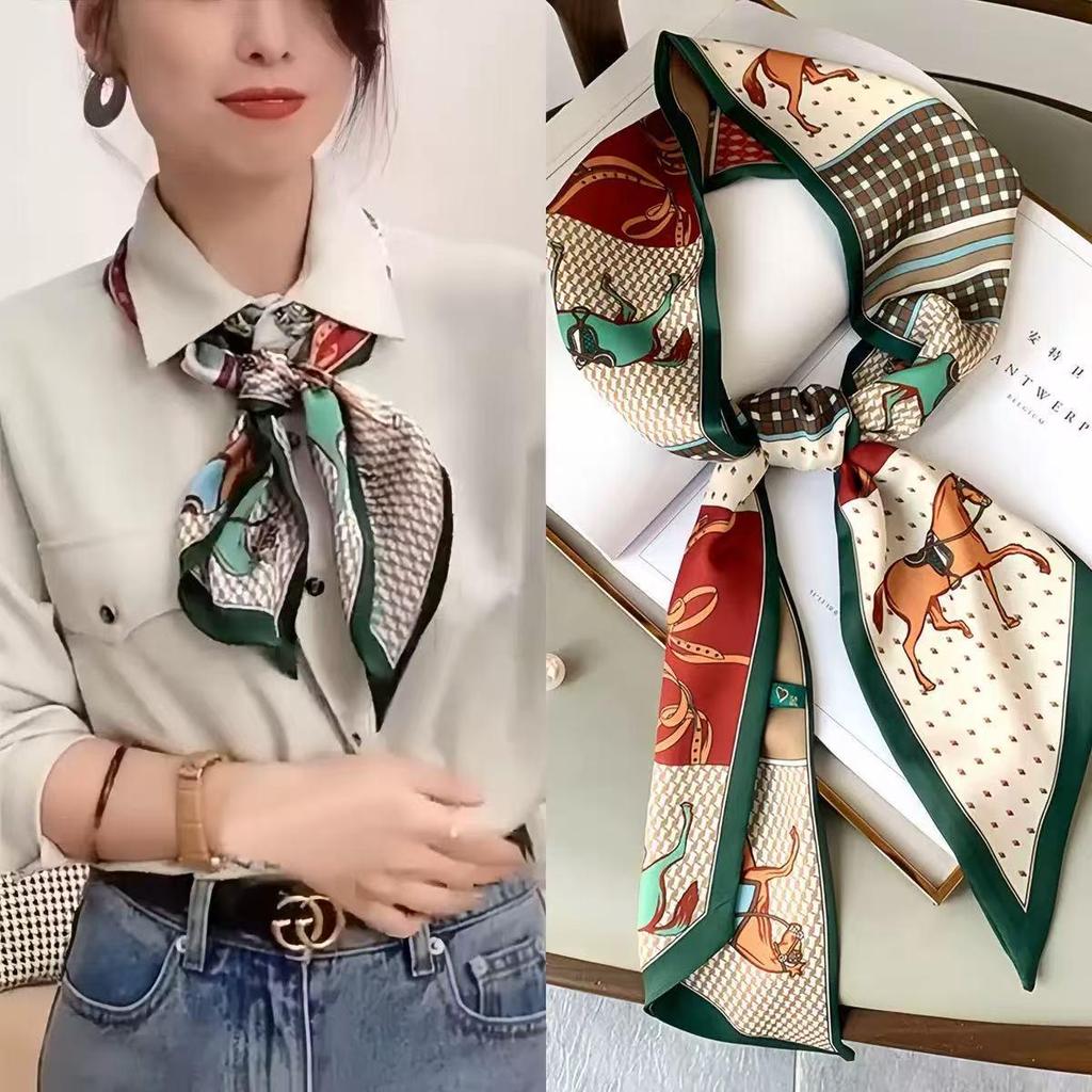 Women's Polka Dot Cashew Long Scarf Belt – 2025 Waist & Neck Accessory