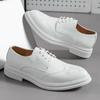 Fashion Fashion White Brogue Shoes Men British Style Designer Mens Formal Shoes Casual Oxford Shoes Man Leather Dress Shoes Plus Size 48