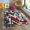 Кроссовки Ковер Крутой Ковер с Баскетбольными Кроссовками Спортивная Обувь Коврик для Пола Ковер Гостиная Игровая Комната Спальня Общежитие Вход Декоративный