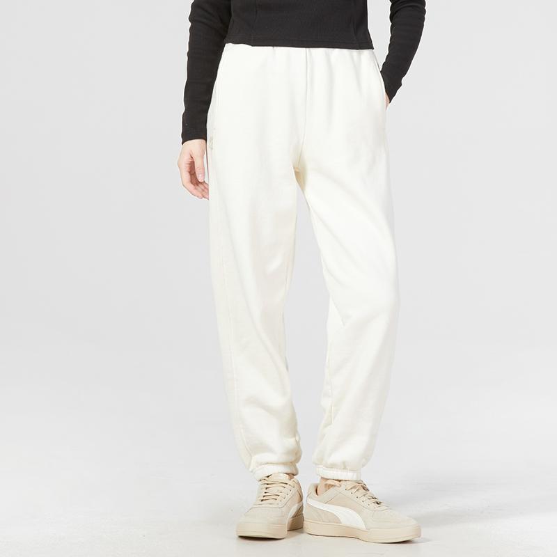 Puma Infuse Sweatpants Solid Color Casual Tapered Sports Pants Women Bottoms Off-White 620661-65
