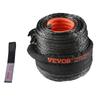 Synthetic Winch Rope, 1/2 Inch x 92 Feet 32,000 lbs Synthetic Winch Line Cable Rope with Protective Sleeve + Forged Winch Hook + Pull Strap, Universal