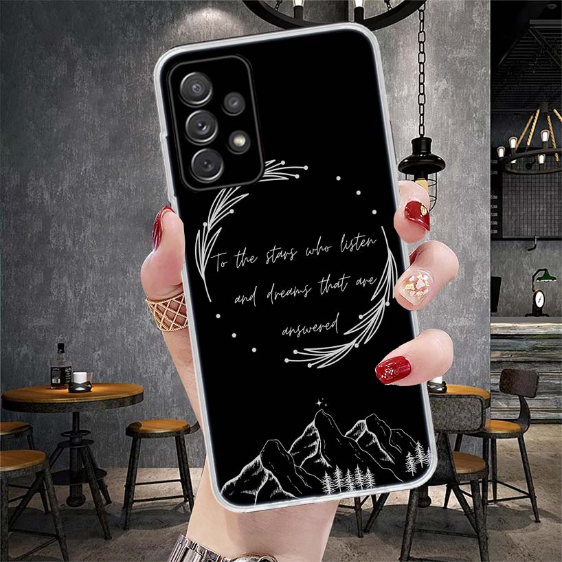 Двор Тумана и Ярости Сара Дж. Маас Мягкий Чехол для Телефона Для Samsung Galaxy S22 S23 S24 S25 Edge S26 Ultra S20 FE S21 Plus + Fundas Coq