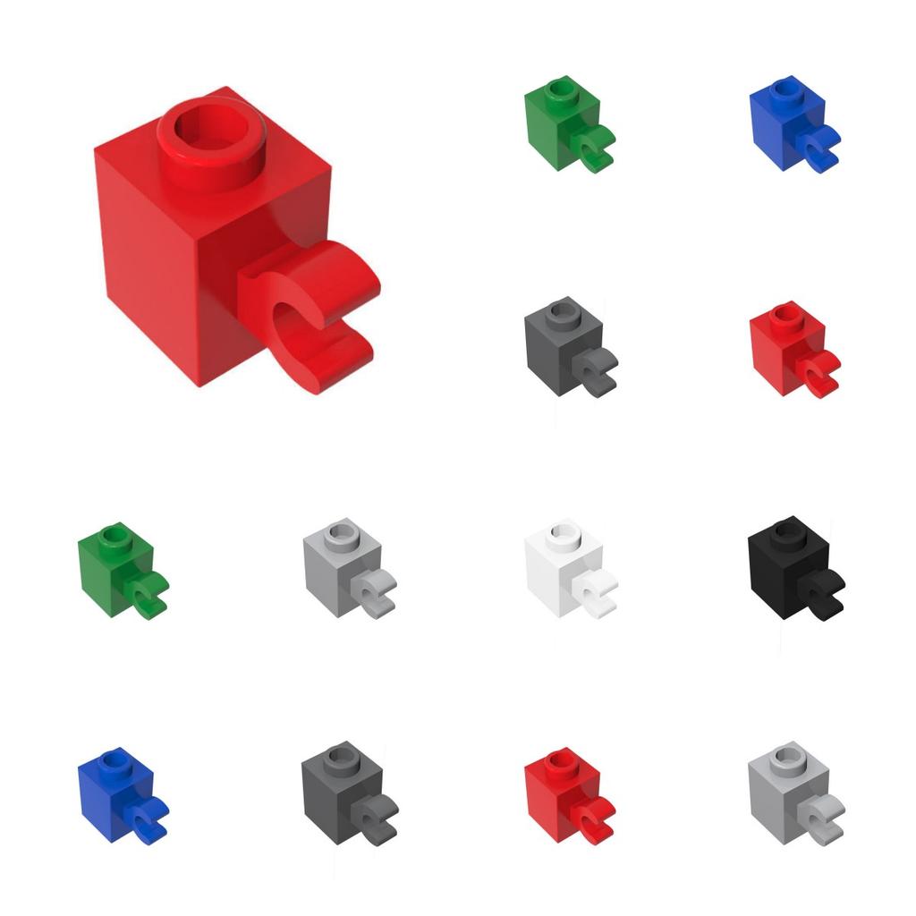 50pcs 60476 Modified 1x1 with Clip Horizontal Grip Building Block Toy Compatible Accessories DIY MOC High-tech
