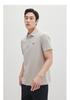 Pure color Waffle short sleeved collar Polo