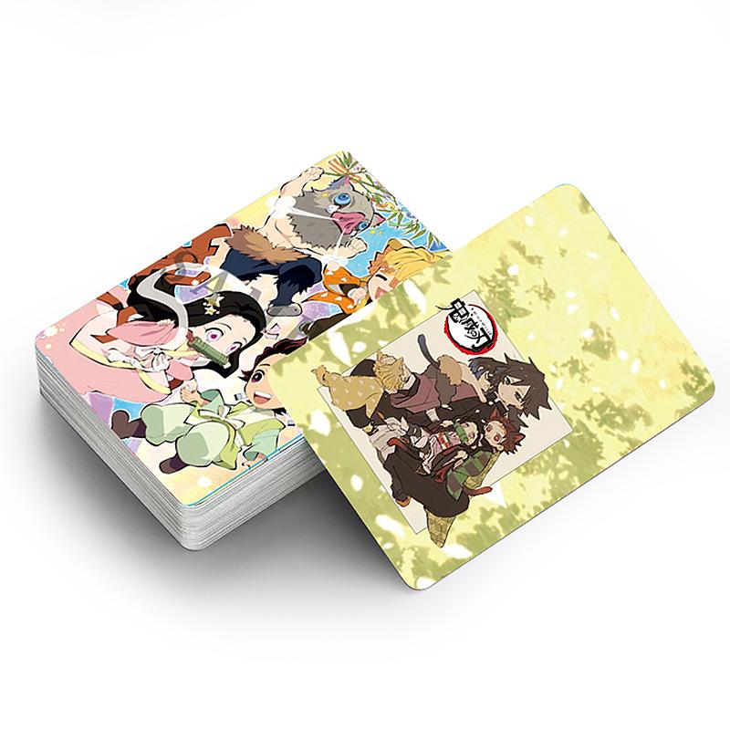 30 шт. карточные игры с открытками, сообщением, подарок для фанатов, коллекция игрушек, Demon Slayer, японское аниме, карта Lomo