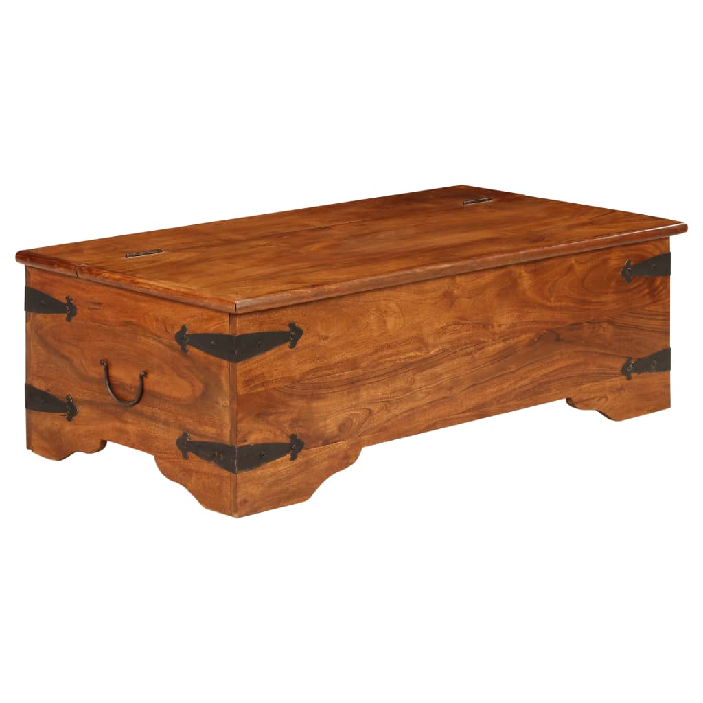 Solid Wood Coffee Table with Honey Colored Finish 110 x 55 x 35 cm