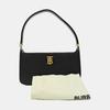 [Pre-Owned] TB Metal Logo Leather Adjustable Shoulder Strap Calfskin Underarm Tote Crossbody Shoulder Bag - Excellent #7PGZ9B