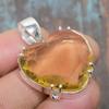 Citrine Gemstone Handmade Solid 925 Sterling Silver Jewelry Pendant For Her