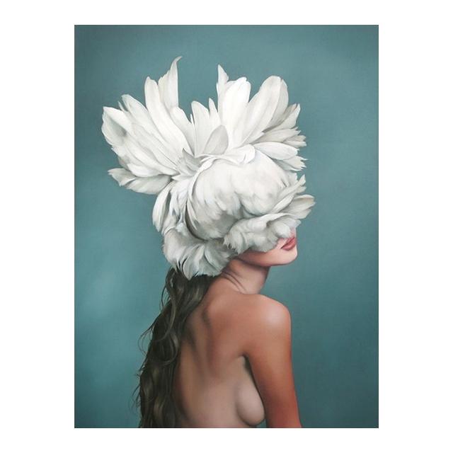 40x50cm Oil Painting By Numbers Flower Women DIY Paint By Numbers Girl On Canvas Home Decoration Diy Frame Digital Painting