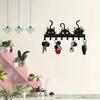 Милый котик держатель для ключей настенный прихожая вешалка для пальто компактный декор с животными с несколькими крючками для ключей шляп шарфов