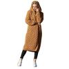 Autumn and Winter Solid Colour Women's Long Knitted Jumper Hooded Cardigan Jacket