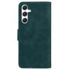 For Samsung Galaxy S25+ Case Solid Color Leather Wallet Phone Cover