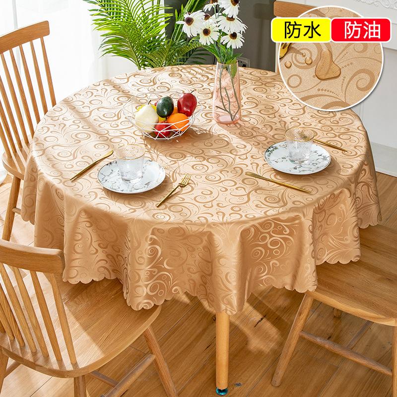 Водонепроницаемая круглая скатерть пасторальная ПВХ пластиковая кухонная скатерть маслостойкая необрастающая крышка обеденная скатерть для украшения