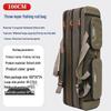 Waterproof Lightweight Canvas Fishing Rod Bag - Large Capacity, Portable, Multifunctional, Stylish Design