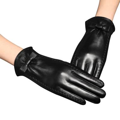 ZVCXOE Кожаные Смартфон Сенсорный Экран Зимние и Теплые для и Формальные Размер L Женские Перчатки, Совместимые, Флисовая Подкладка Овчина, Теплые, Ветрозащитные,