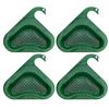 4pcs Drain Basket Multifunctional Triangular Sink Strainer Basket for Soap Toothbrush Sponge