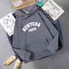 Hirsionsan New York Letter Print Hooded Sweatshirt for Women Autumn Long Sleeve Casual Pullover Y2k Anime Tops  Basic