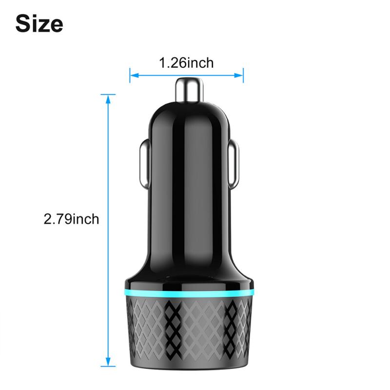 Автомобильное зарядное устройство USB Qc3.0 Двухканальное Адаптер Ультрабыстрой Зарядки Pd20w С Синим Мягким Светодиодным Индикатором Для
