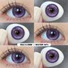 1 пара фиолетовых линз для глаз, цветные контактные линзы, красные линзы, фиолетовые зрачки для линз для натуральных глазных линз