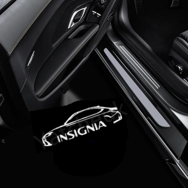 2Pcs LED Signal Decoration lamp bulb For opel Insignia 2009-2018 Car Door RTJA4U5 Welcome lights ground Warning show tools Accessories