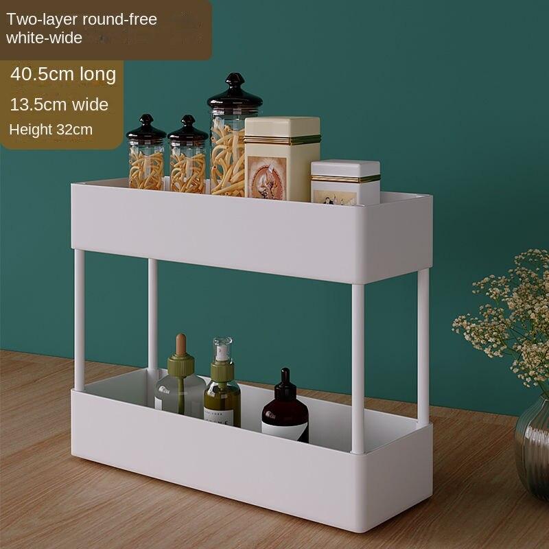 2/3/4-слойная стойка для хранения с узкими зазорами, полки для кухни, ванной комнаты, органайзер, мобильная тонкая тележка для хранения с колесной тележкой, экономия места