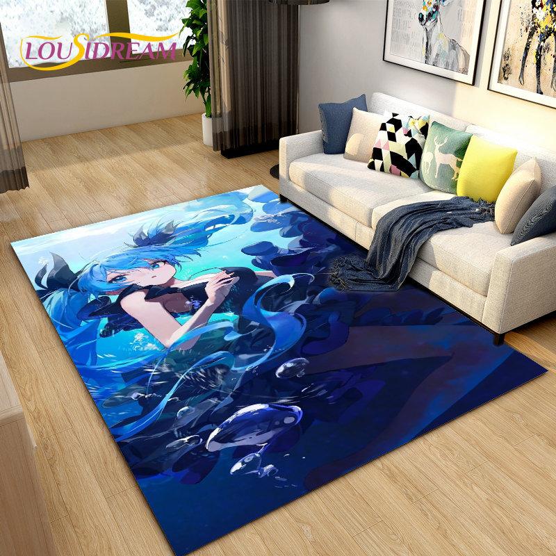 Японская музыка, аниме, мультфильм, 3D коврик, ковер для гостиной, спальни, диван, коврик для украшения, детские игры, нескользящий напольный коврик