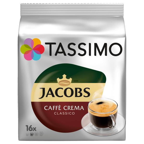 TASSIMO Jakobs Cafe Crema Classic 16 Capsules 112g
