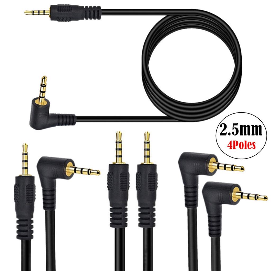 Кабель 2,5 мм для наушников, музыкальный преобразователь, 4-полюсный стереоадаптер для телевизора, s