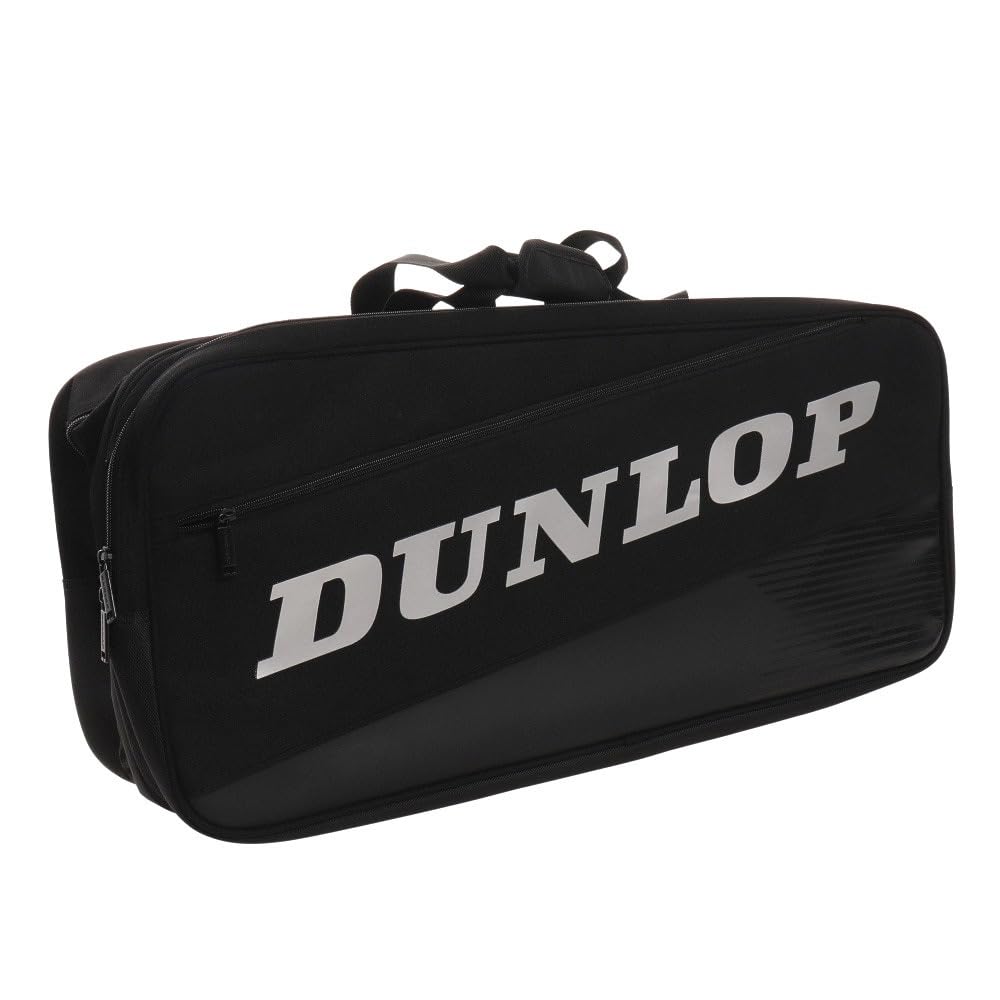 Сумка для ракеток DUNLOP Tennis PRO LINE вмещает 2 ракетки, цвет черный и серебристый DTC2185