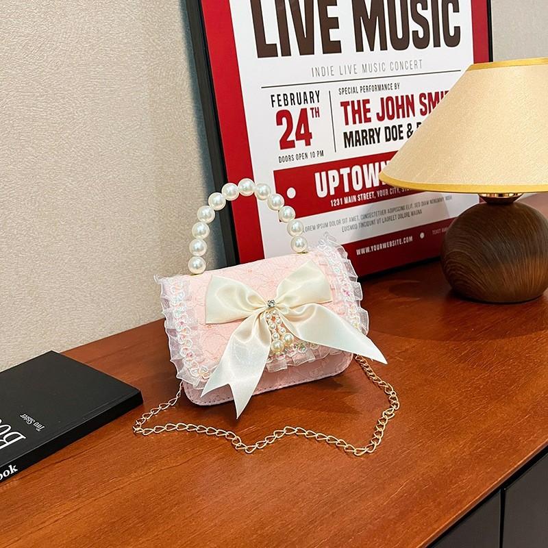 Childrens Small Purse Pu Fabric Cute Fashion Trendy Girls Shoulder Bag For Daily Use