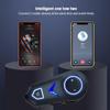 Z19 Мотоциклетная Bluetooth-гарнитура для шлема 5,3 Водонепроницаемые наушники с высоким басом и шумоподавлением с RGB-подсветкой для катания на лыжах