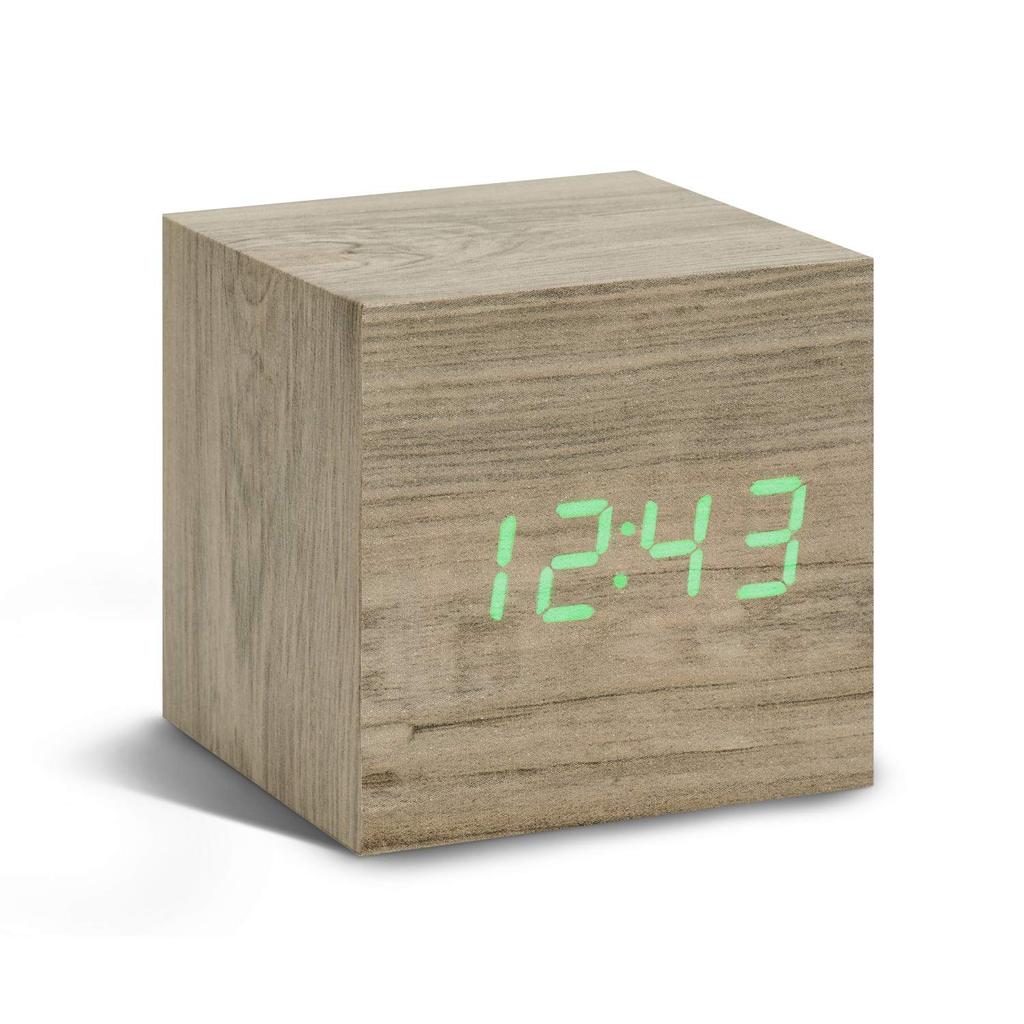 GINGKO Cube Click Clock GNK030010 Ash/Green