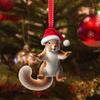 Acrylic Animal World Christmas Day Party Pendant Christmas Tree Decoration Flat Pendant