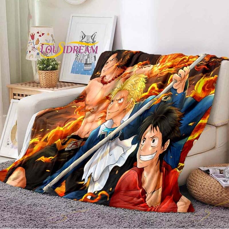 Цельное одеяло с принтом аниме, фланелевое одеяло, покрывало для кровати, мягкое покрывало с мультяшным принтом животных, покрывало для дивана, одеяло