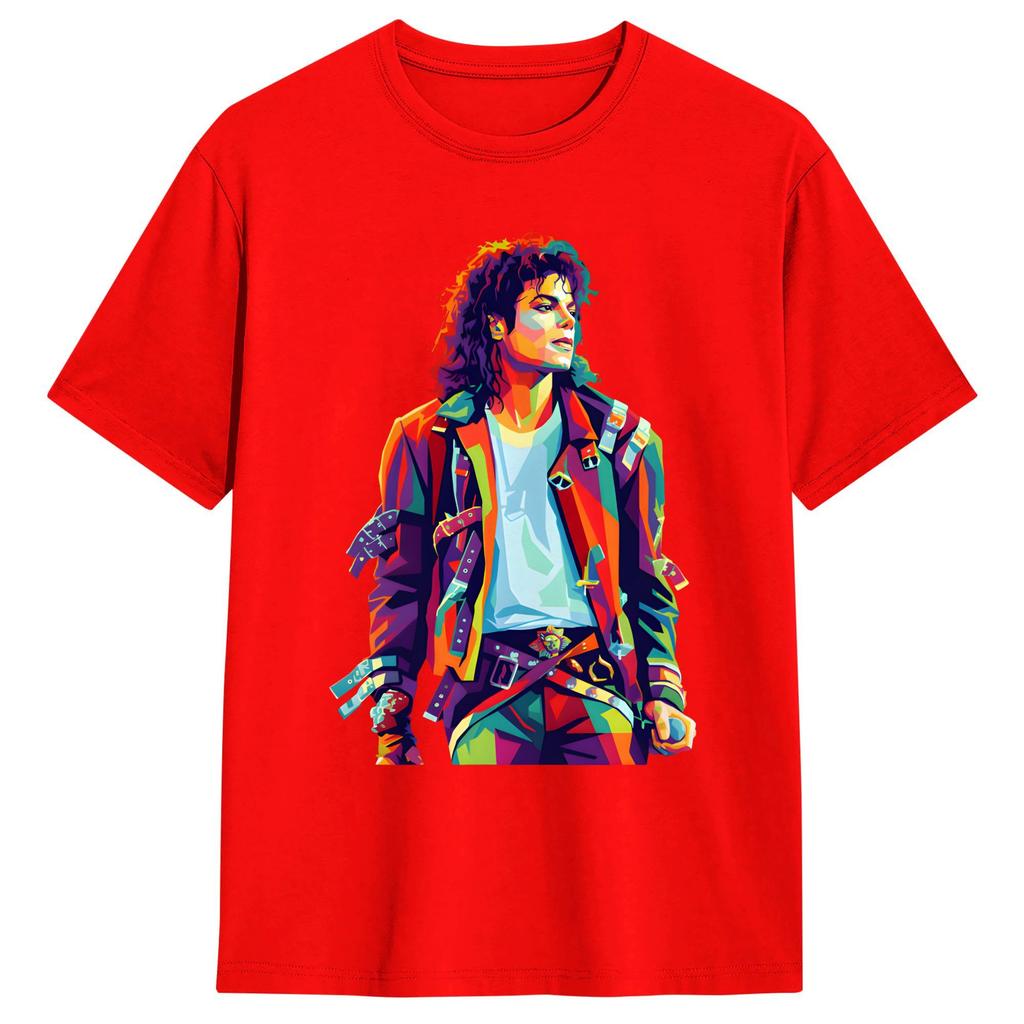 MMichael JJackson Постер Арт Футболка Летние Хлопковые Футболки Для Унисекса Футболка с Индивидуальным Логотипом С Коротким Рукавом Уличная Одежда
