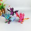 3D-печатная статуэтка динозавра, яркий цвет, реалистичный вид, широко используемый динозавр, мини