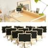 10-Pack Mini Wooden Chalkboard Chalkboard Message Wedding Party Labels Table Welcome Board Decoration