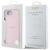Guess Grained Ring MagSafe Case for iPhone 16e / 17e Pink