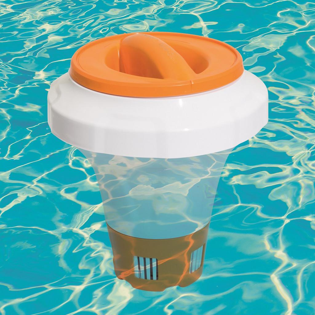 Large Float, Bestway 58474 Pool Chemical Dispenser Orange