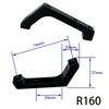 160mm Road Bike Brake Adapter: Flat Mount to Direct Mount Hydraulic Disc for Front/Rear