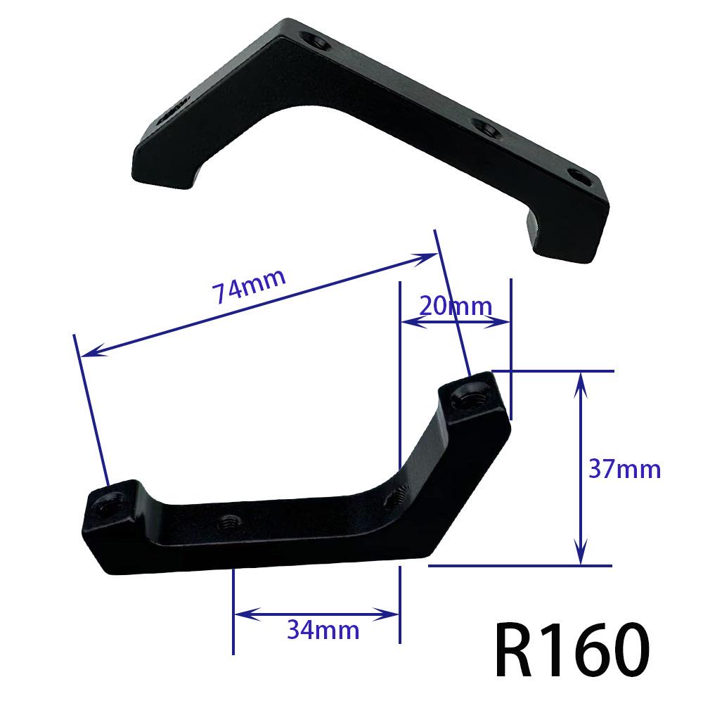 160mm Road Bike Brake Adapter: Flat Mount to Direct Mount Hydraulic Disc for Front/Rear