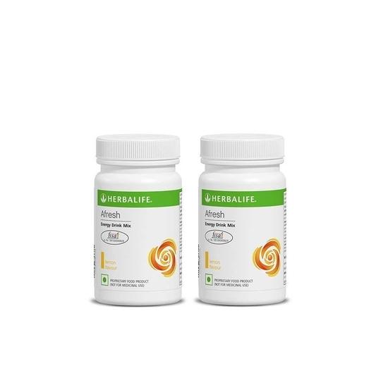 Herbalife HN Nutrition Afresh Energy Drink (Lemon Flavour, 50 G) -Combo Pack of 2