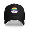 Кепка Бейсболка Радужная Prideball Детская Шляпа милая Козырек Гольф Одежда Мужская Женская