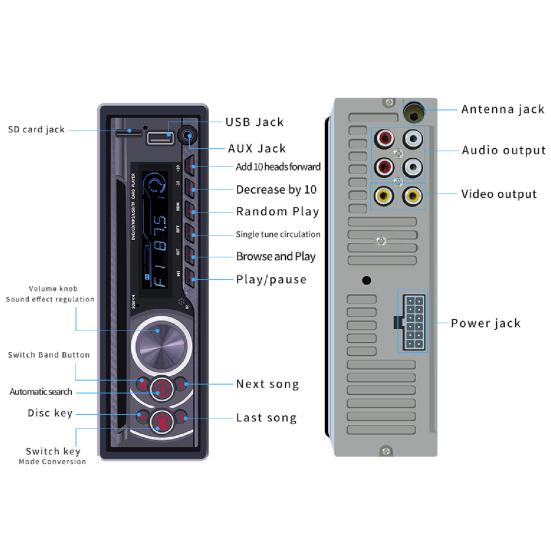 8169A Портативная автомобильная радиостанция Стабильное соединение Компактный Bluetooth 4.0