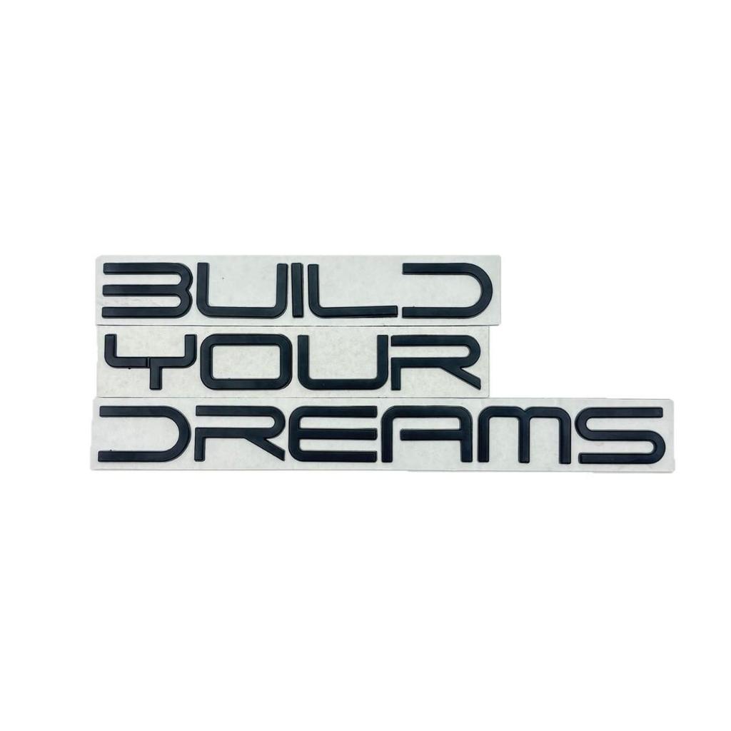 Металлический логотип BYD Наклейка на кузов автомобиля - Декорация 'Dream Letter' для моделей Tang Song Qin
