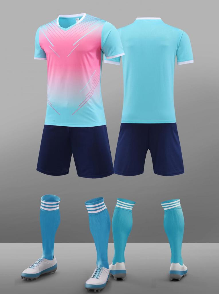 Комплект футбольной формы, Тренировочная форма для мужчин и женщин, Короткий рукав, Быстросохнущая, Для студентов, Детская футбольная форма, Спортивная начальная школа S